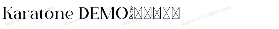 Karatone DEMO字体转换